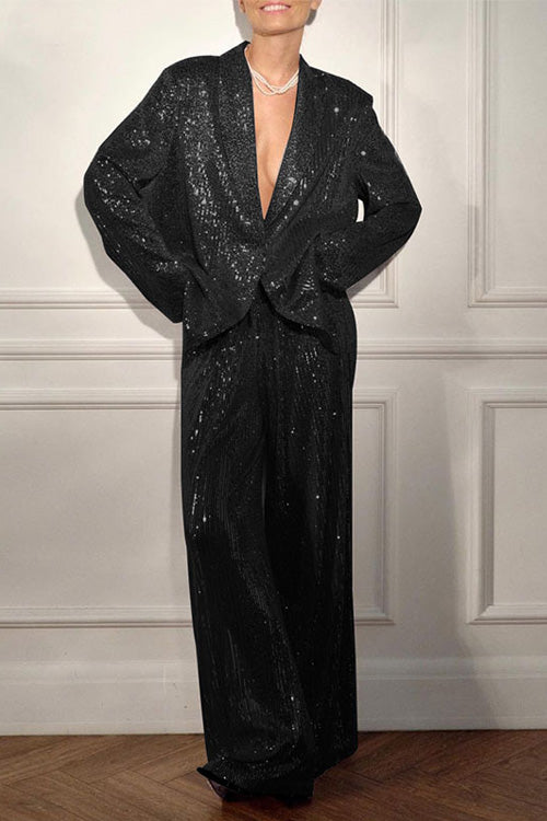 Jasper | Sequined Suit Jacket and Trousers Set