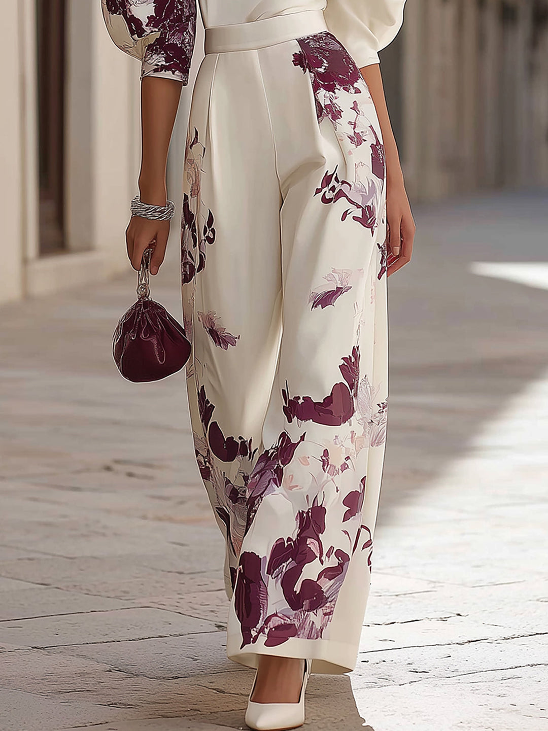 Luna | Puff-Sleeve Pants Set