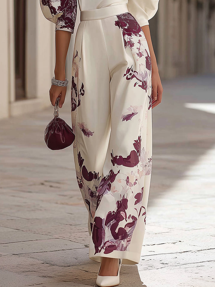 Luna | Puff-Sleeve Pants Set