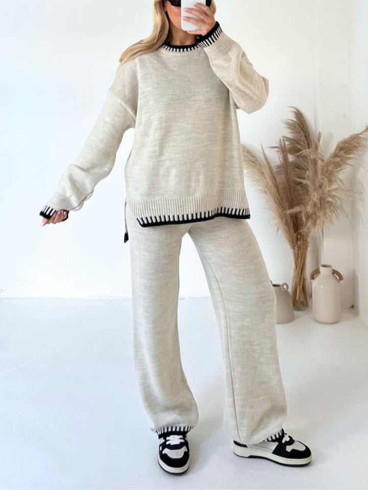 Sophie | Color-Blocked Sweater Set