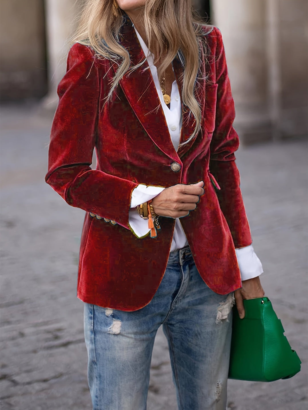 Vincent | Velvet Slim-fit Suit Jacket