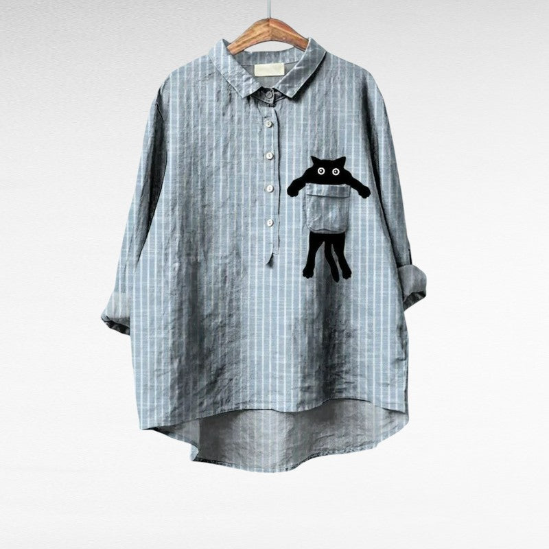 CAPUCINE | Elegant Summer Linen Blouse