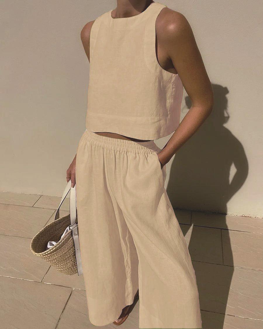 Sienna | Sleeveless Two-Piece Set