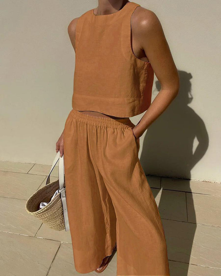 Sienna | Sleeveless Two-Piece Set