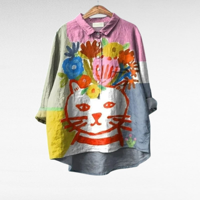 CONSTANCE | Elegant Summer Linen Blouse