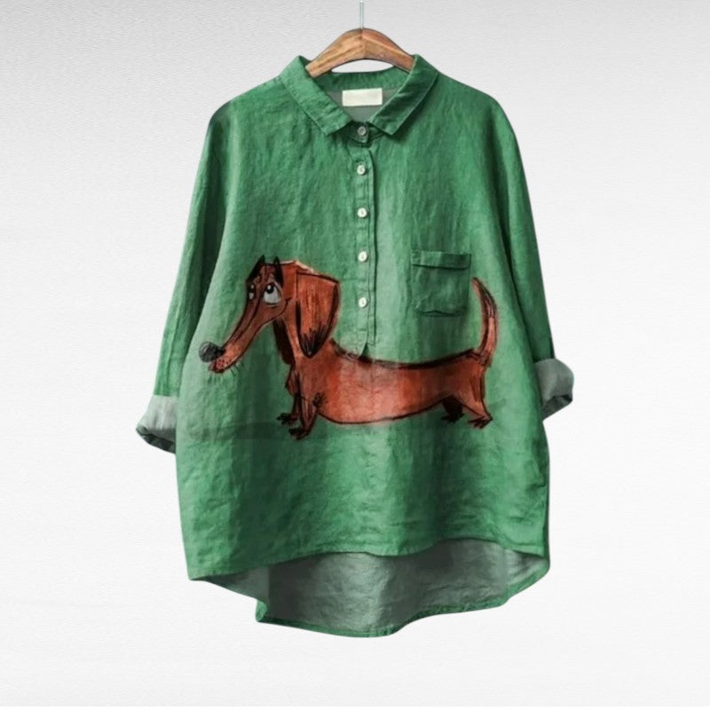 CELESTE | Elegant Summer Linen Blouse