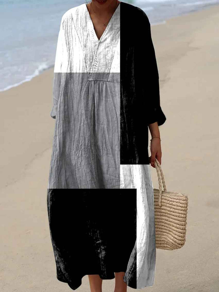 Retro | Geometric Print Dress for Women