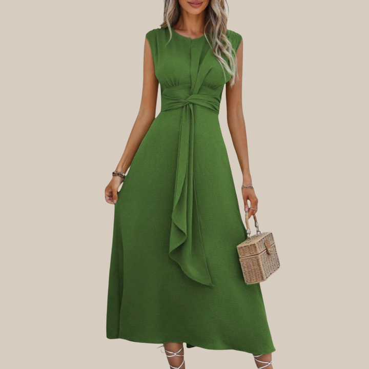 REESE™ | Elegant Sleeveless Round Neck Maxi Dress