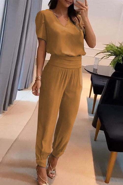 Sofia | V-Neck Two-Piece Set