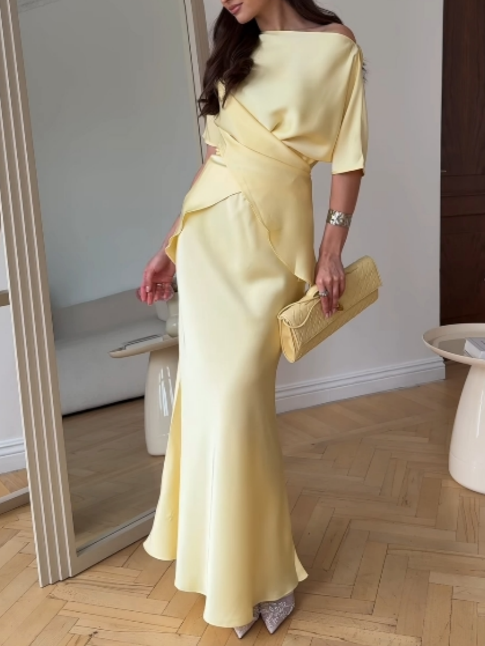 Sofia | Off-Shoulder Top and Skirt Set
