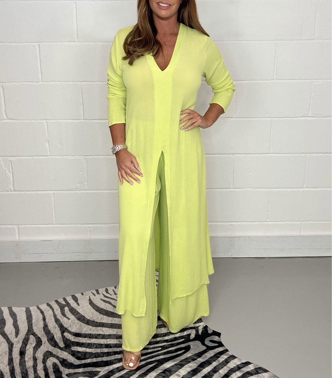 Sofia | Casual Long Top and Matching Pants Set