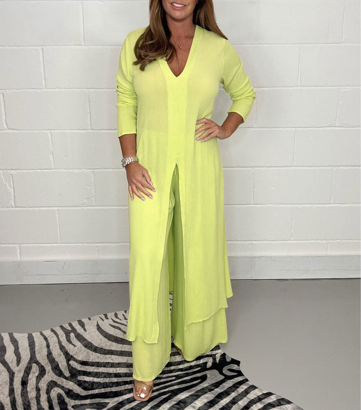 Sofia | Casual Long Top and Matching Pants Set