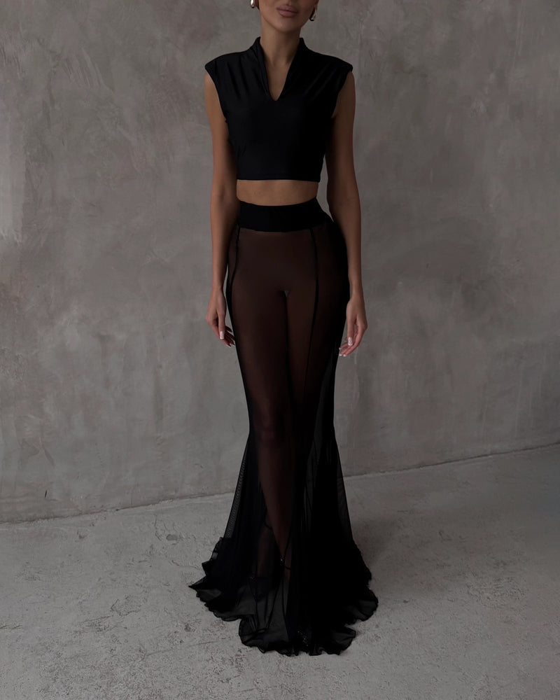 Lila | Fashion Jacket & Perspective Skirt Set