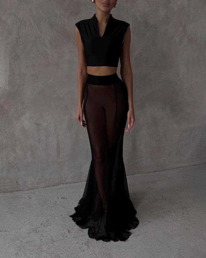 Lila | Fashion Jacket & Perspective Skirt Set