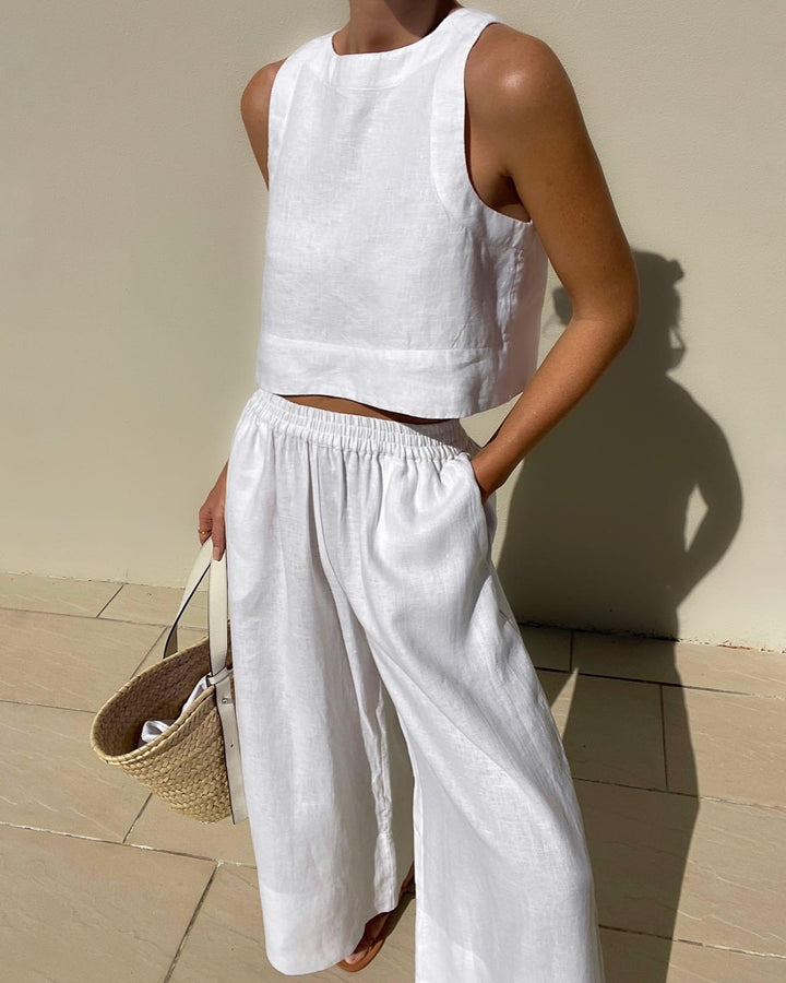 Sienna | Sleeveless Two-Piece Set