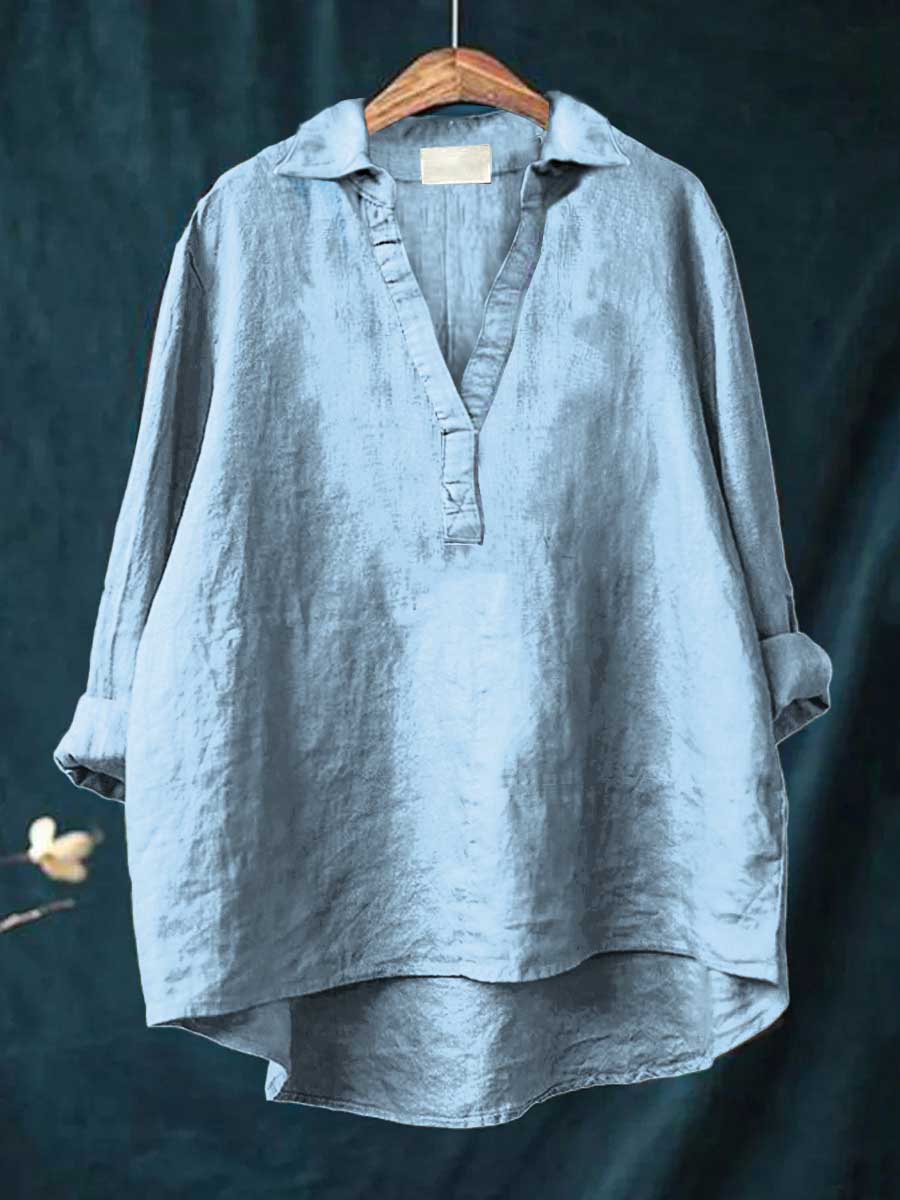 LAILA | Elegant Summer Linen Blouse