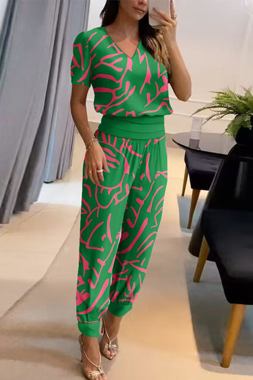 Sofia | V-Neck Two-Piece Set