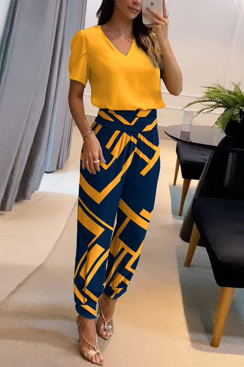 Sofia | V-Neck Two-Piece Set