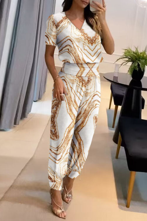 Sofia | V-Neck Two-Piece Set