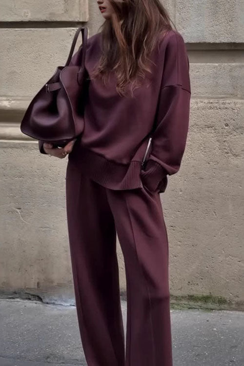 Samantha | Long Sleeve Sweatshirt Set