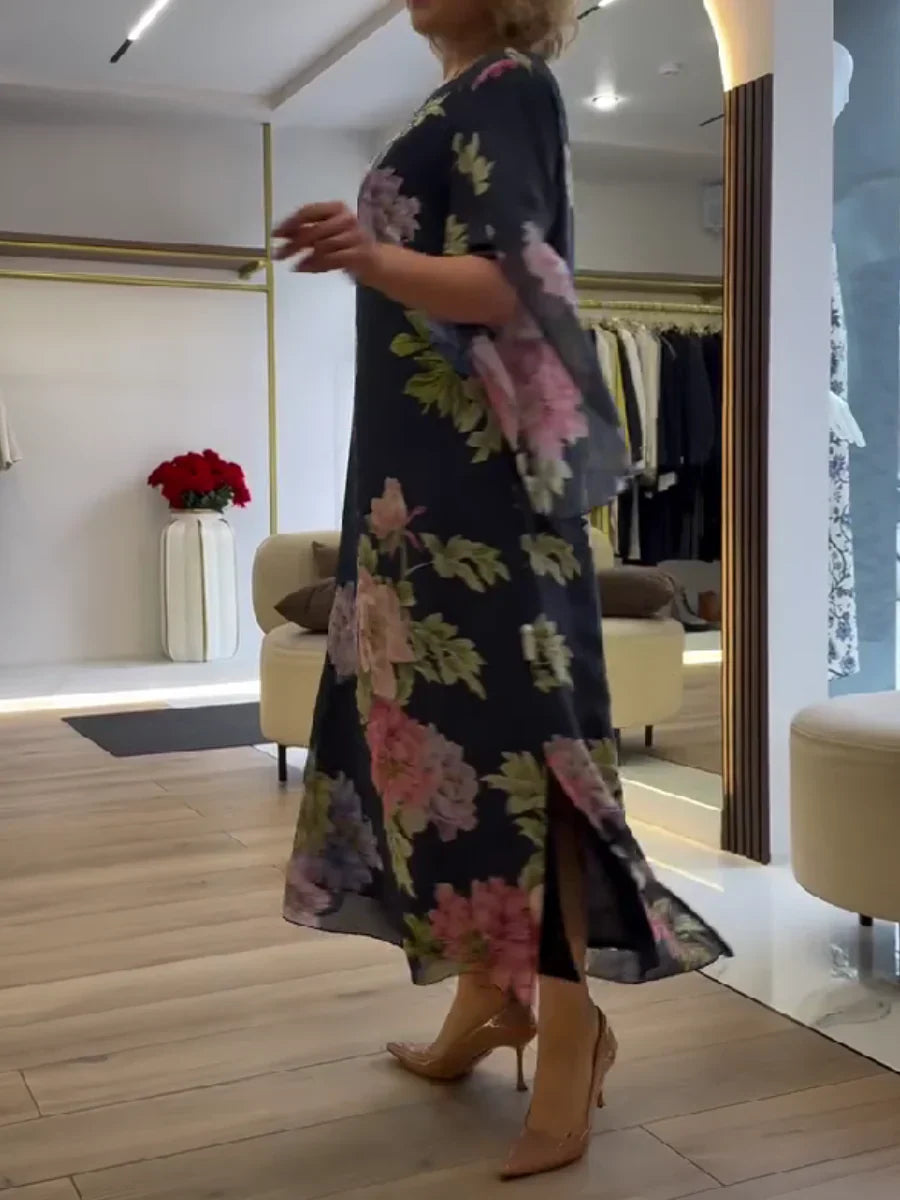 Ruth | Floral Print Maxi Dress