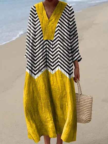 Ashley | Geometric Vintage Dress