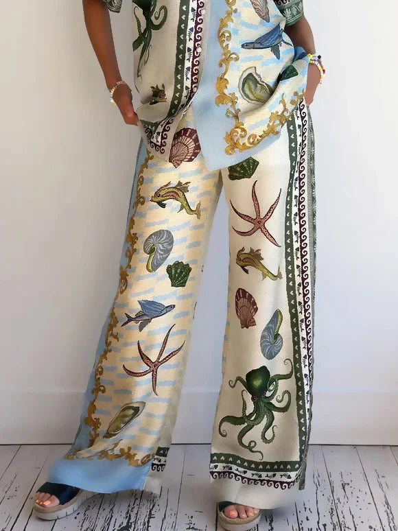 Marina | Deep Sea Floral Print Set