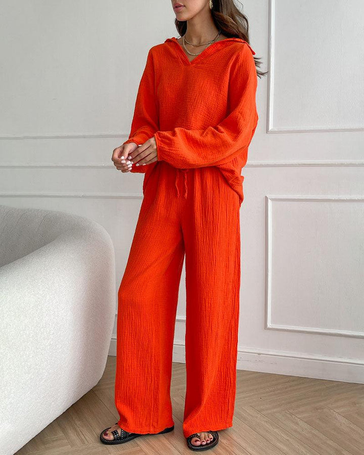 Autumn | V-Neck Casual Set