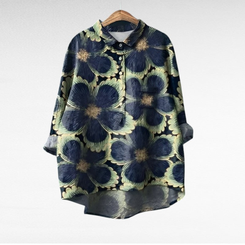 DARIA | Elegant Summer Linen Blouse