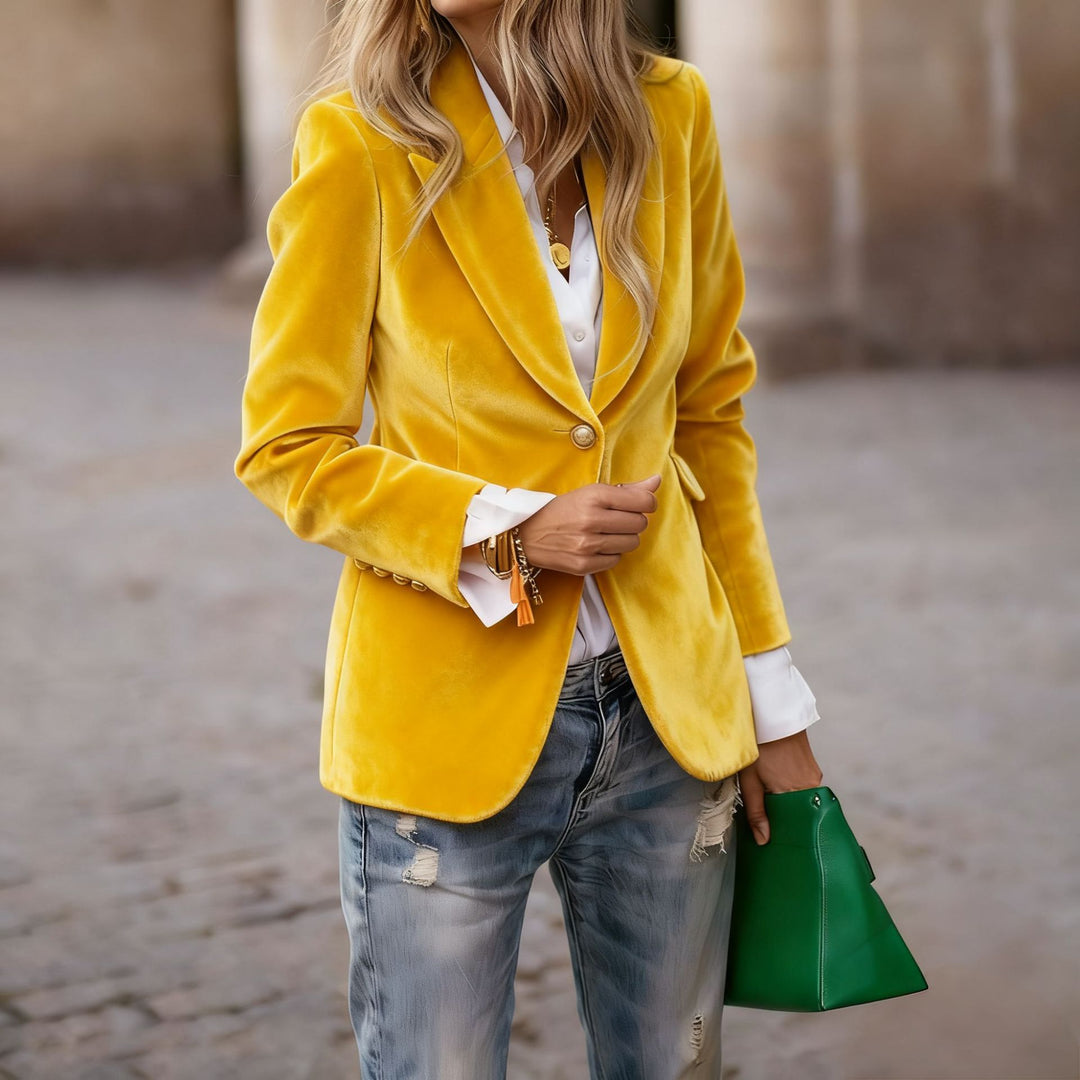 Vincent | Velvet Slim-fit Suit Jacket