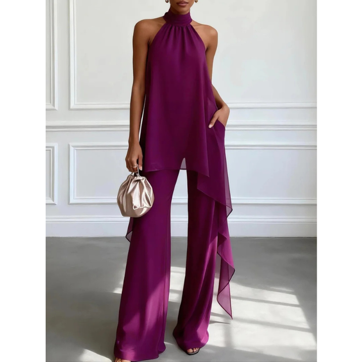 Viola | Elegant Halter Outfit with Pants