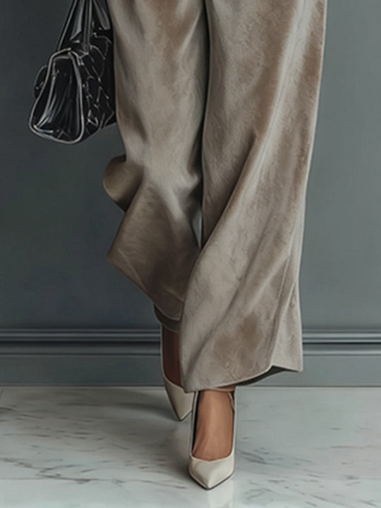 Elena | Velvet Turtleneck Suit