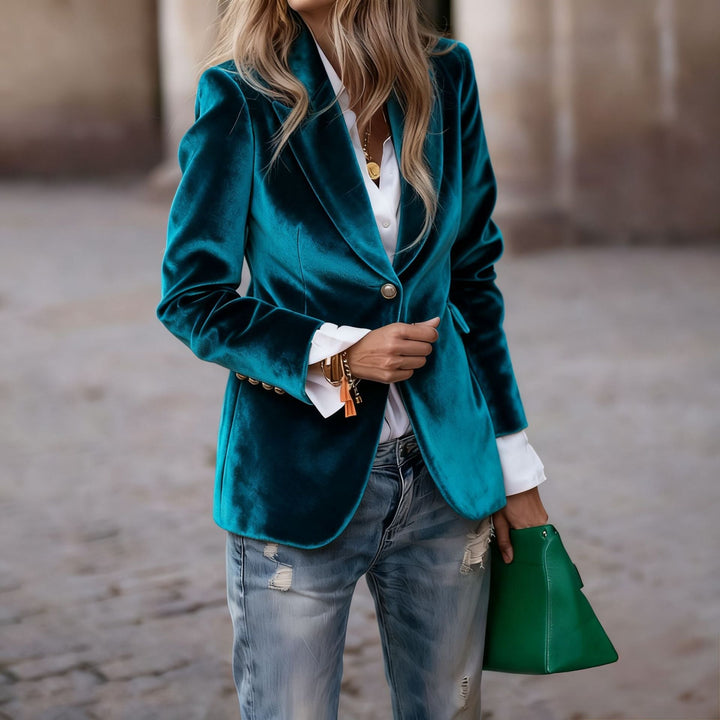 Vincent | Velvet Slim-fit Suit Jacket