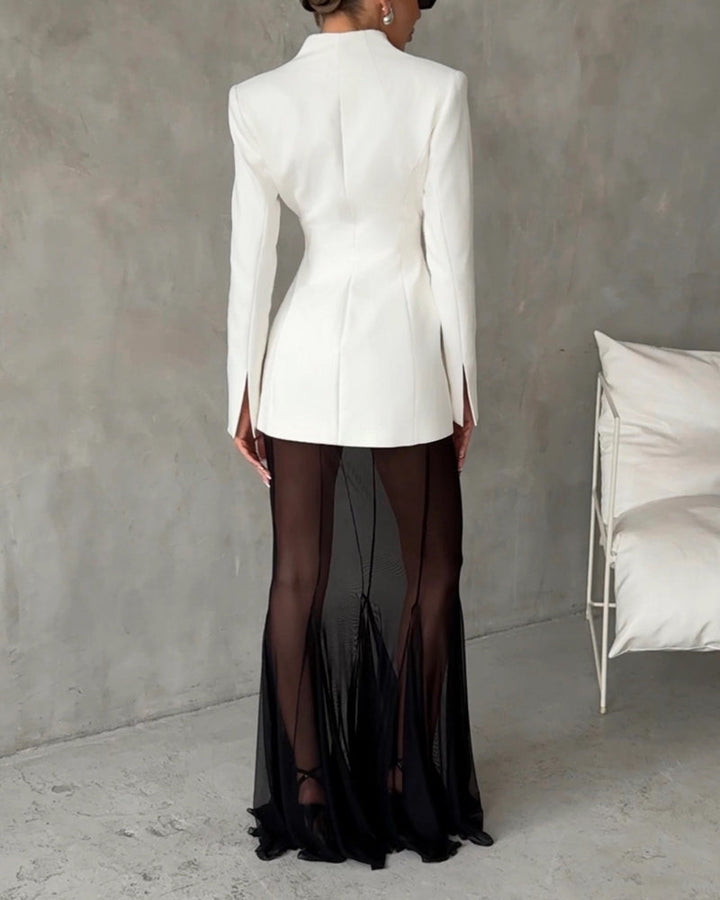 Lila | Fashion Jacket & Perspective Skirt Set