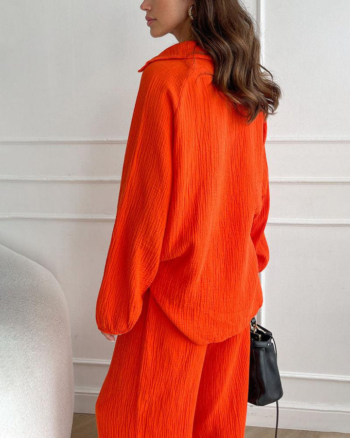 Autumn | V-Neck Casual Set