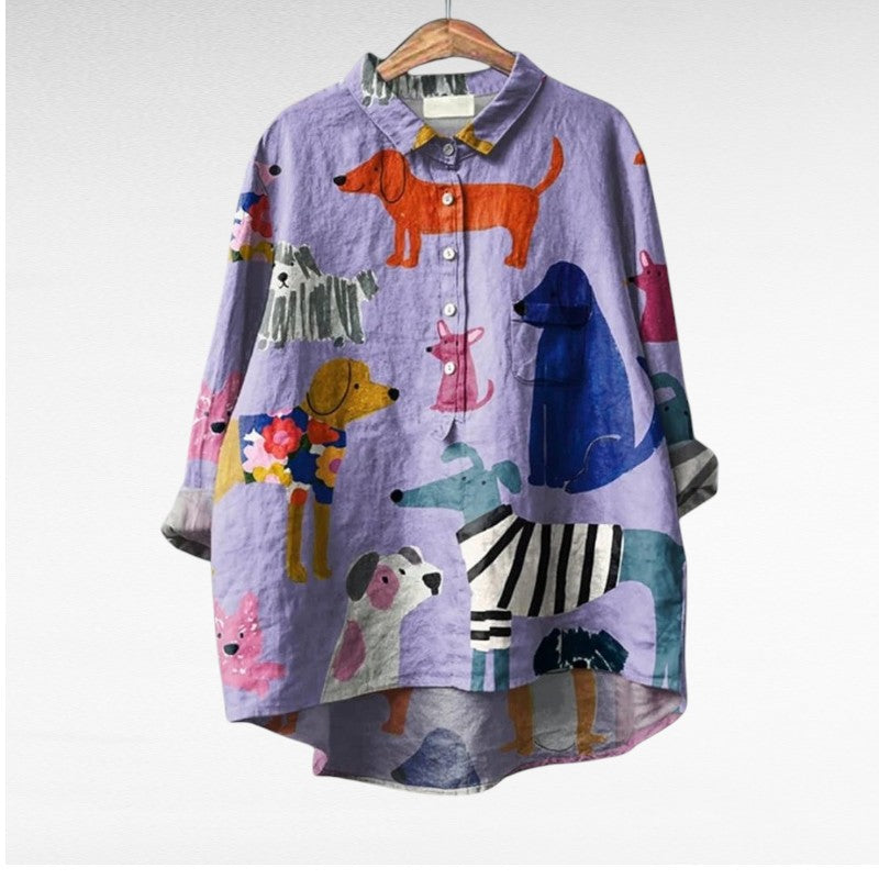 CLEO | Elegant Summer Linen Blouse