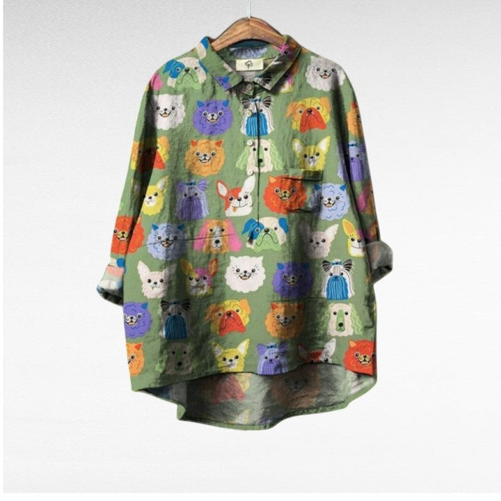 CLEO | Elegant Summer Linen Blouse