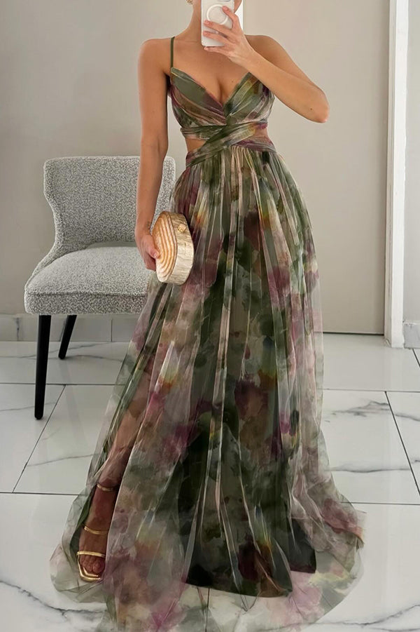 Giselle | Enchanting Maxi Dress with Floral Print