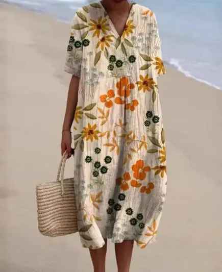 Fenna | Summer Breeze Printed Dress