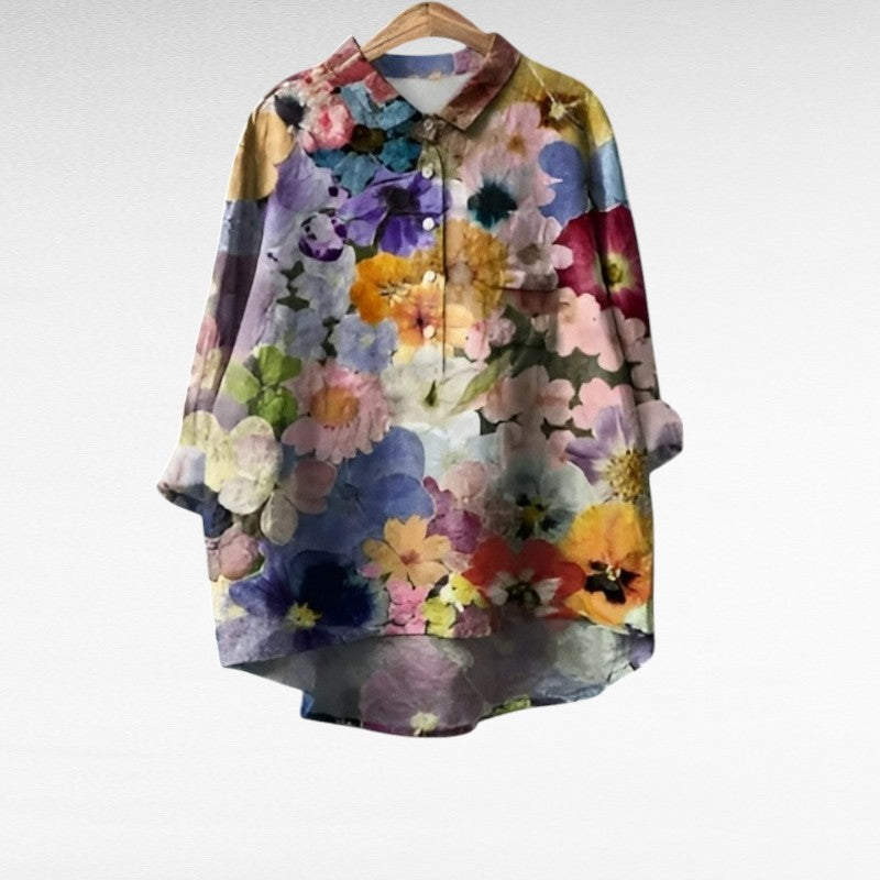 ARIANE | Elegant Summer Linen Blouse