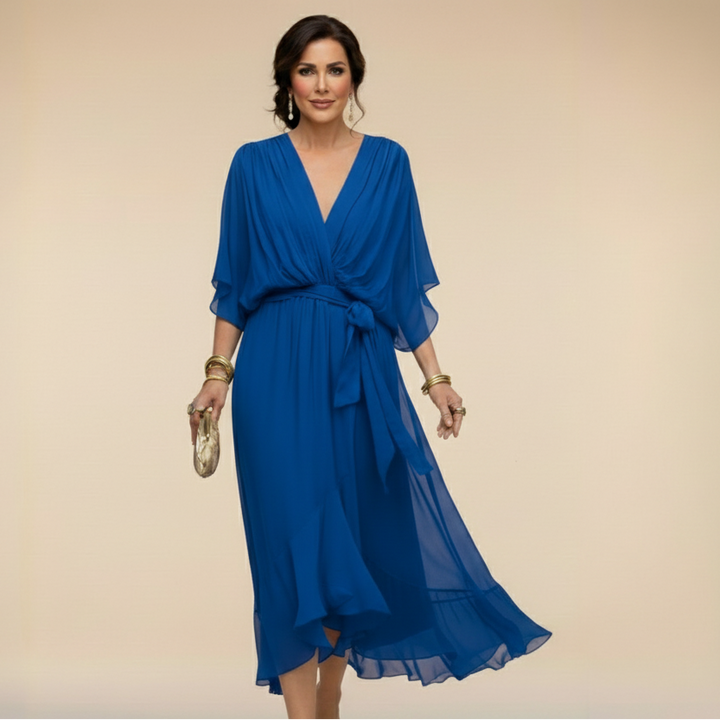 MONICA™ | Elegant V-Neck Dress