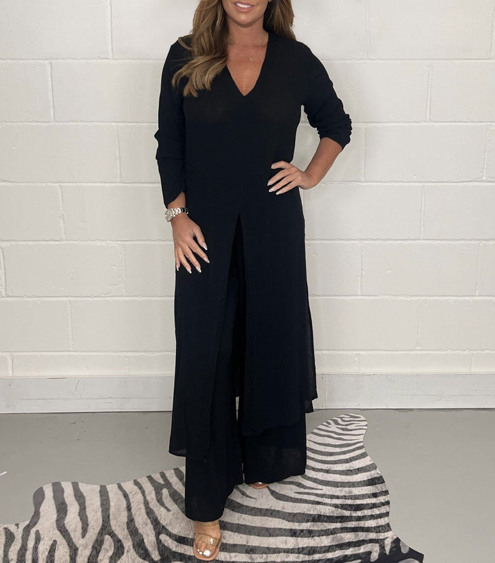Sofia | Casual Long Top and Matching Pants Set