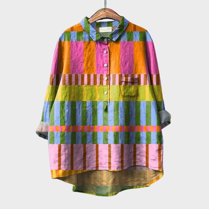 AMY | Elegant Summer Linen Blouse