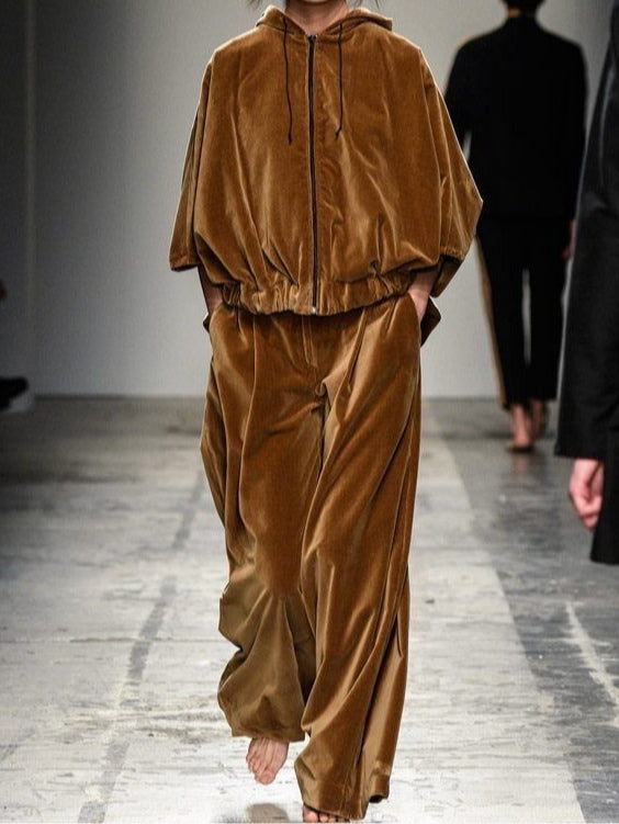 Sienna | Velvet Hoodie and Trousers Set
