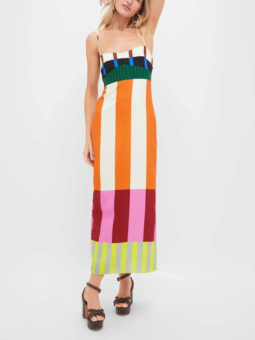 Paloma | Colorful Striped Maxi Dress