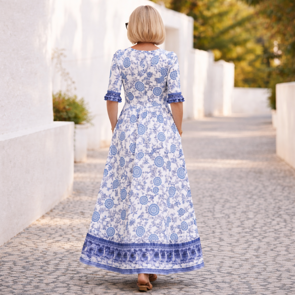 Bella | Elly | Elegant Floral Dress with a Vibe