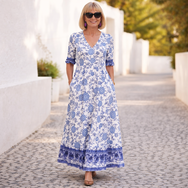 Bella | Elly | Elegant Floral Dress with a Vibe
