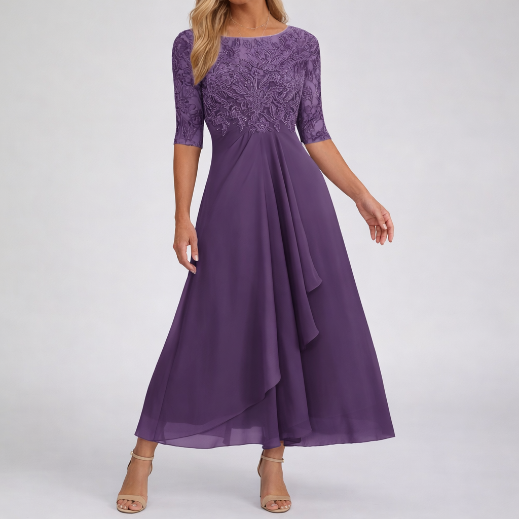 ZARIA™ | Lace Midi Dress Effortless Elegance