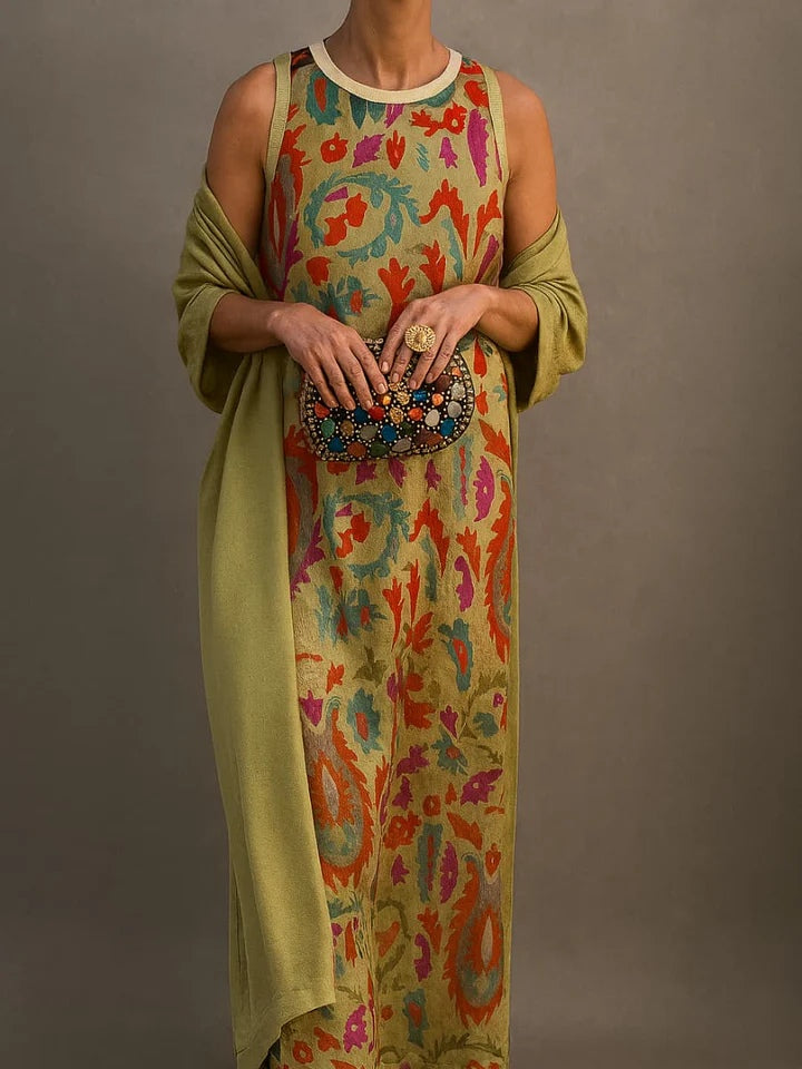 Celeste | Cape Dress