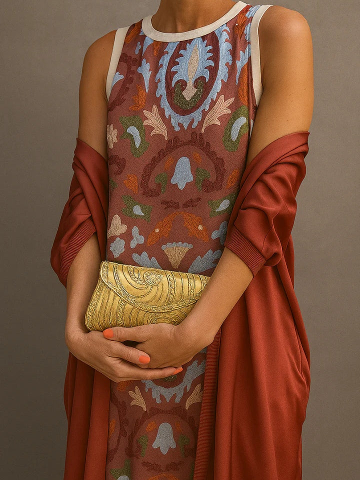 Celeste | Cape Dress